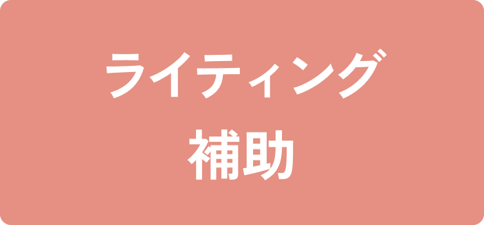 ライティング
補助